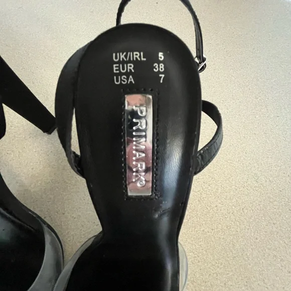 Primark Black Heels with Sparkling Bow - Picture 5 of 5
